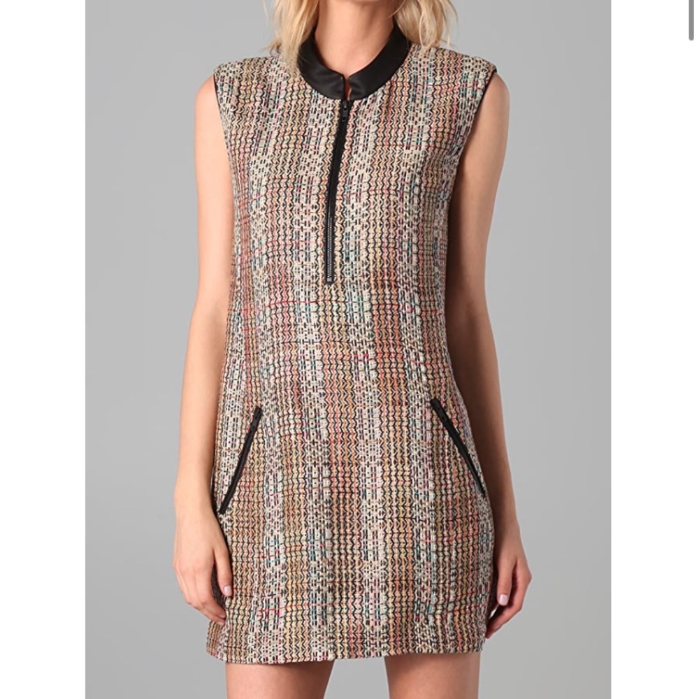 theory chromatic emoran tweed dress